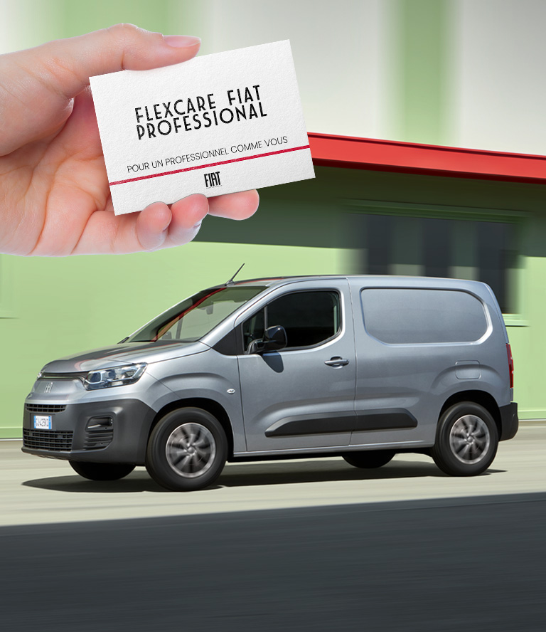 Fiat 500X sur une route de montagne. Kit de réparation de pare-brise Fiat