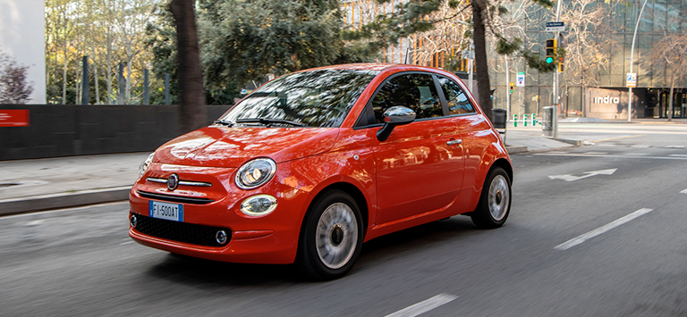 La Fiat 500 sur la route. Pack Fiat Glass